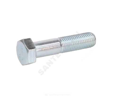 Болт стальной оц М10х80 к.п. 5.8 шестигранный вес DIN 931 (ГОСТ 7798-70)