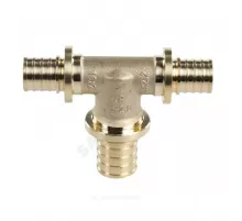 Тройник для PE-X труб аксиальный латунь Дн 50х32х40 переходной MX Рехау 11092901001