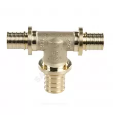 Тройник для PE-X труб аксиальный латунь Дн 50х32х40 переходной MX Рехау 11092901001