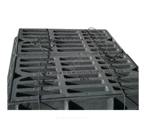 Дождеприемник чугун ДБ2 (большой) В125 прямоугольный m=125кг h=121мм ДБ2(В125)-2-78х36 ГОСТ 3634-2019