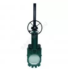 Задвижка шиберная односторонняя чугун VG4400-08MM Ду 500 Ру4 межфл с редуктором уплотнение: металл Tecofi VG4400-08MM0500