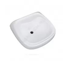 Умывальник подвесной Водолей 57 без отверстия под смеситель белый Лобненский стройфарфор 10/1/5/1-18