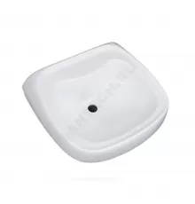Умывальник подвесной Водолей 57 без отверстия под смеситель белый Лобненский стройфарфор 10/1/5/1-18