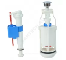 Арматура для бачка сливная/наливная 1/2" нижнее подключение кнопка хром 1/реж АНИ Пласт WC8510C