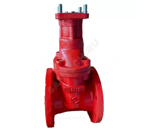 Задвижка чугун 30ч939р аналог МЗВГ обрезиненный клин Ду 150 Ру16 Тмакс=150C фл под электропривод Завод им Гаджиева