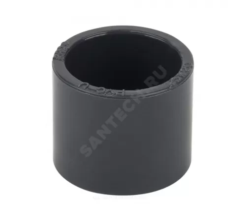 Кольцо ПВХ переходное Дн 225х160 Ру10 серое напорное под клеевое соединение Aquaviva RSH225160