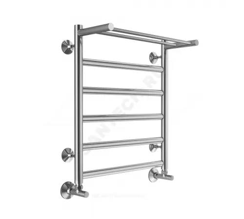 Полотенцесушитель водяной нерж сталь Лесенка (1/2") ВР 500х600мм 6П нижнее подключение Хендрикс Терминус 4670078530400