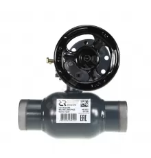 Кран шаровой сталь Jip-R Premium WW Ду 200 Ру25 п/привар с редуктором Ридан 065N0156GR