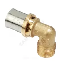 Угольник для МП/PE-X труб латунь пресс Дн 26х1"х90гр НР RM127 Giacomini RM127Y058