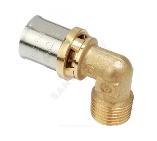 Угольник для МП/PE-X труб латунь пресс Дн 16х3/4"х90гр НР RM127 Giacomini RM127Y043