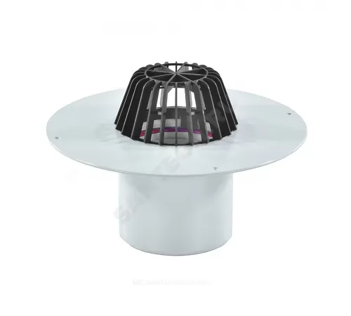 Воронка кровельная HL62P с вертикальным выпуском ПВХ Дн 160 с листвоуловителем, теплоизоляцией HL HL62P/5