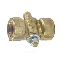 Кран для манометра 3-ходовой латунь 11б18бк Ду 15 Ру16 ВР G1/2"-М20х1,5 без рукоятки без фланца ВИПРА КПТ 3.00.00