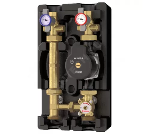 Группа насосная R586 Ду 25 со смешением с насосом DAB EVOSTA2 70/180 со смесительным клапаном R297 Giacomini R586RY103