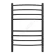 Полотенцесушитель электрический сталь Лесенка 168 Вт 500х800мм 8П со встроенным диммером справа черный муар Классик Терминус 4670078542991