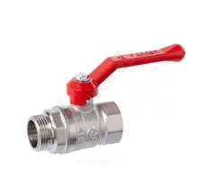 Кран шаровой латунь никель Стандарт 221 аналог 11б27п1 Ду 20 Ру40 ВР/НР рычаг ГАЛЛОП 107293