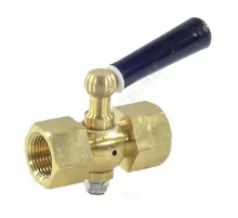 Кран для манометра 3-ходовой латунь Ду 15 Ру25 ВР М20х1,5 с рукояткой без фланца ЭКОМЕРА КТХ-MF-MF
