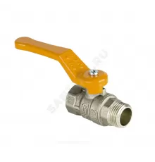 Кран шаровой латунь никель газ Эксперт Ду 25 Ру40 ВР/НР полнопроходной рычаг Dist Н223Р
