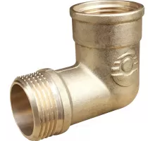 Угольник латунь переходной Ду 20 (3/4") ВР/НР VALFEX VF.092.L.034