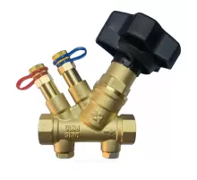 Клапан балансировочный ручной латунь MVT-R Ду 40 Rp1 1/2" Ру16 Тмакс=120 оС ВР Kvs=19.27м3/ч с измерительными ниппелями Ридан 003Z4045R