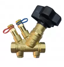 Клапан балансировочный ручной латунь MVT-R Ду 15 Rp1/2" Ру16 Тмакс=120 оС ВР Kvs=4.11м3/ч с измерительными ниппелями Ридан 003Z4041R