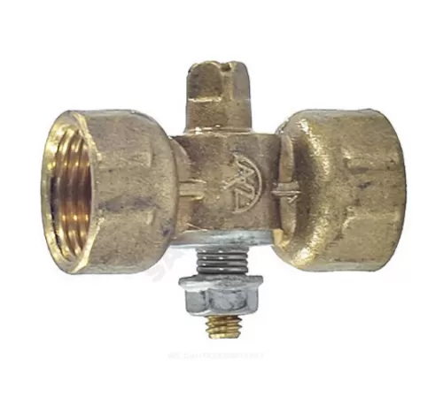 Кран для манометра 3-ходовой латунь 11б18бк(у)1 Ду 15 Ру16 ВР G1/2"-М20х1,5 без рукоятки без фланца Пензапромарматура 021011200
