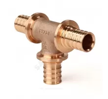 Тройник для PE-X труб аксиальный бронза Дн 16х16х16 RX+ Рехау 14570313001