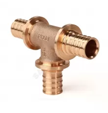 Тройник для PE-X труб аксиальный бронза Дн 32х32х32 RX+ Рехау 14570343001