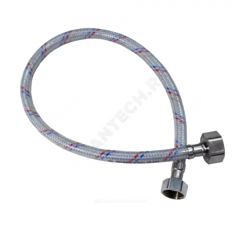 Подводка гибкая для воды нейлоновая оплетка 1/2"-3/4" г-г L=1.2м Центр Сантехники (Подольск) ГП002186
