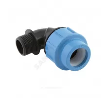 Отвод компрессионный ПЭ Дн 20х1/2"х90гр НР Джилекс 9270