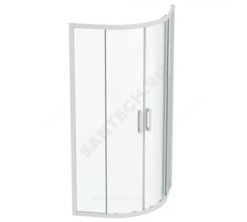 Ограждение душевое CONNECT 2 Corner Quadrant 900х900х1950 мм без поддона угловая-асимметричная прозрачное стекло Ideal Standard K966101