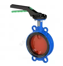 Затвор дисковый поворотный чугун VPI4448A-02EP Ду 40 Ру16 межфл с рукояткой диск чугун манжета EPDM Tecofi VPI4448A-02EP0040