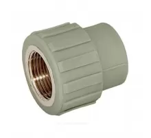 Муфта PP-R комбинированная серая Дн 32х1" ВР RTP (РосТурПласт) 10937