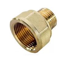 Переход латунь Ду 20х15 (3/4"х1/2") ВР/НР Цветлит ZW50063