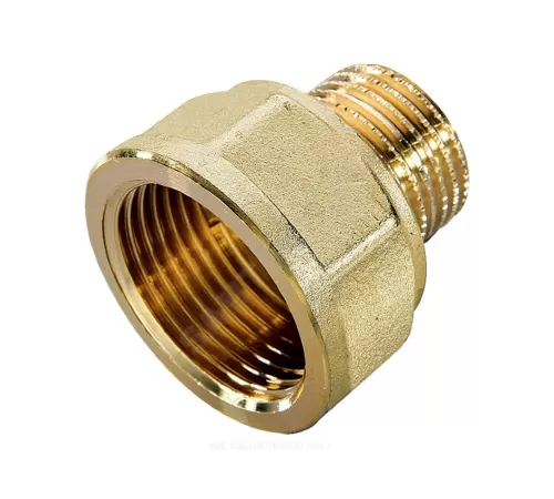 Переход латунь Ду 20х15 (3/4"х1/2") ВР/НР Цветлит ZW50063