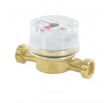 Счётчик г/в крыльчатый одноструйный Ду 15 Ру16 Qn=1,5 м3/ч 90С L=110мм резьба Б/К IP54 WFW20 Итэлма