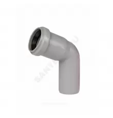 Отвод PP-H серый HT HTB Дн 32х67гр б/нап в/к Ostendorf 110130