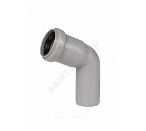Отвод PP-H серый HT HTB Дн 32х67гр б/нап в/к Ostendorf 110130