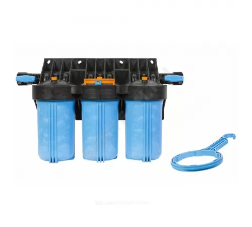 Корпус фильтра 1 М Т3 1" ВР 3-ст без картриджей Big Blue 10" Джилекс 9058