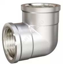 Угольник латунь никель Ду 20 (3/4") ВР LD LD.67.512.20