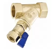 Фильтр сетчатый Y-образный латунь Ду 15 Ру25 Тмакс=120 oC 1/2" ВР 114 с краном OR 0114.515