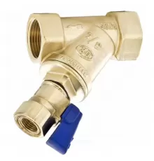 Фильтр сетчатый Y-образный латунь Ду 15 Ру25 Тмакс=120 oC 1/2" ВР 114 с краном OR 0114.515