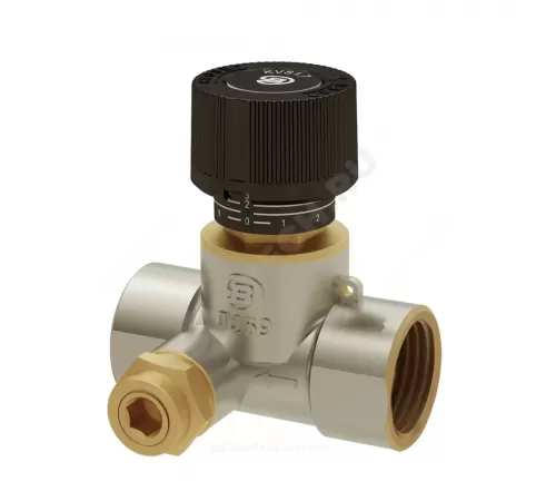 Клапан балансировочный ручной латунь Ду 20 G3/4" Ру16 Тмакс=120 оС ВР Kvs=2м3/ч без ниппелей с выходом под термодатчик подача Benarmo