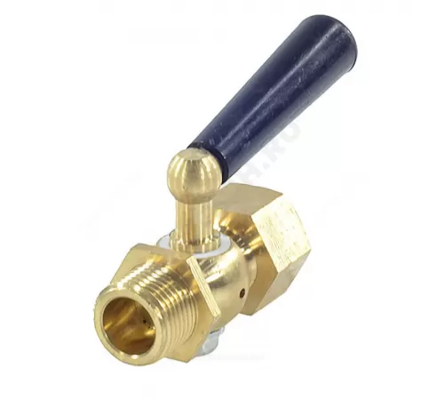 Кран для манометра 3-ходовой латунь Ру25 ВР/НР М12x1,5 с рукояткой без фланца Росма 00000031343