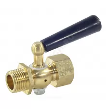 Кран для манометра 3-ходовой латунь Ду 15 Ру25 ВР/НР G1/2" с рукояткой без фланца Росма 00000006159