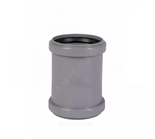 Муфта PP-H двухраструбная серая HT HTMM Дн 75 б/нап в/к Ostendorf 113510