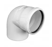 Отвод PP-M бесшумный белый Дн 110х87гр б/нап в/к RTP (РосТурПласт) 24419