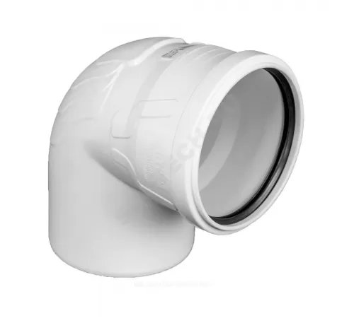 Отвод PP-M бесшумный белый Дн 110х87гр б/нап в/к RTP (РосТурПласт) 24419