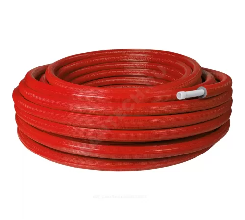 Труба PE-Xa/EVOH красная Дн 20х2,8 Ру10 Тмакс=95C в PE изоляции 6 мм бухта 100м РОС