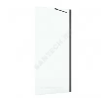 Стенка душевая Capital 900х1950мм прозрачное стекло профиль черный Roca M4409016M