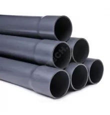 Труба НПВХ 125 SDR26 Дн 110х4,2 Ру10 L=3м серая напорная раструбная под клеевое соединение Aquaviva AQV311042R